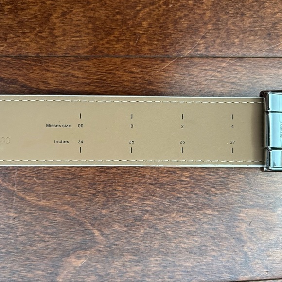 Nexbelt Women’s “Python Snake” White Leather Belt w/ Rhinestone Buckle,No Holes - Picture 12 of 13